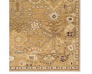 Neveah NEV01 Gold/Brown Rug - Baconco