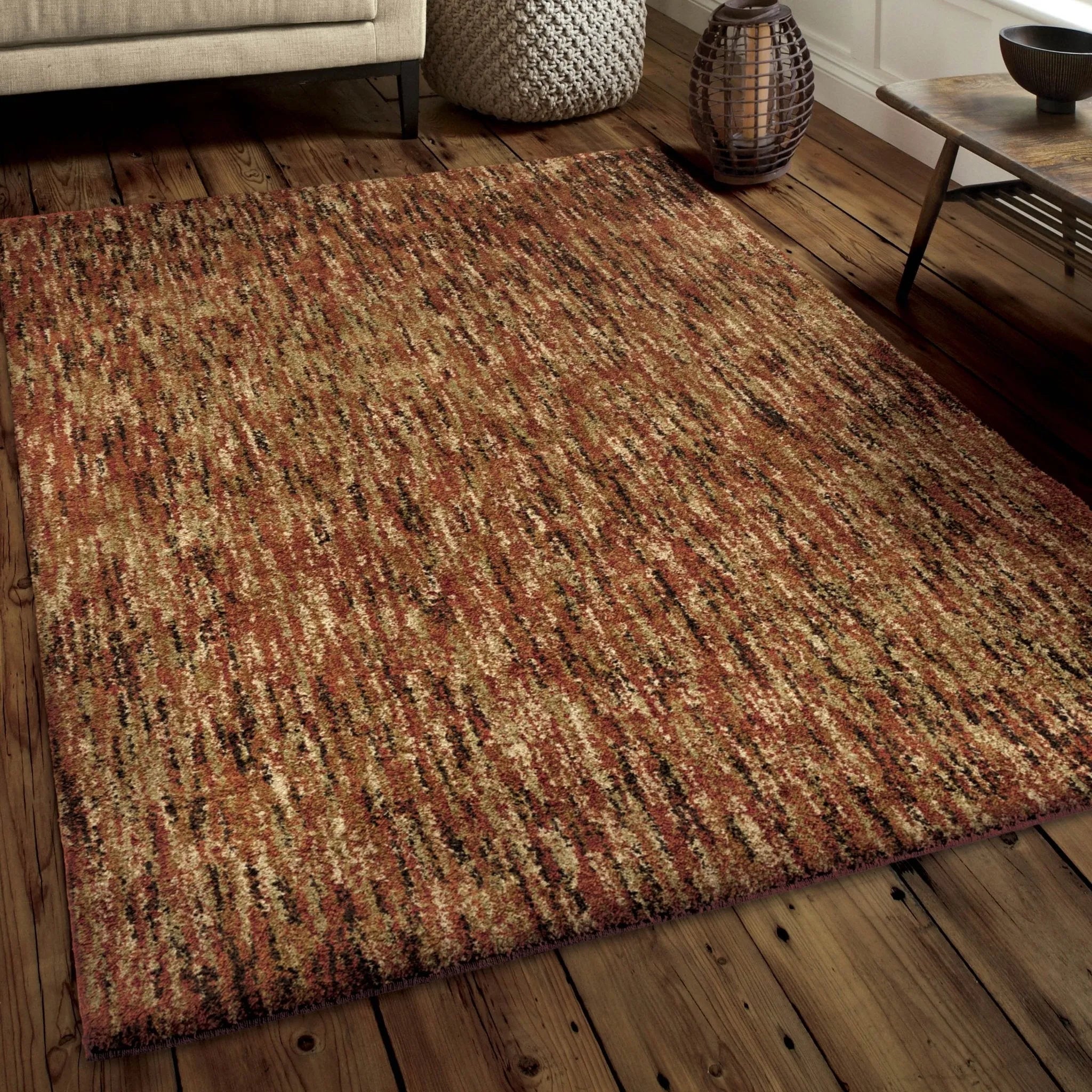 Next Generation 4423 Multi Solid Red Rug - Baconco