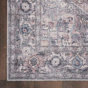 Nicole Curtis Machine Washable Series 1 SR101 Grey Rug - Baconco