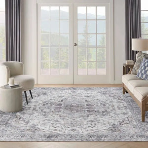 Nicole Curtis Machine Washable Series 1 SR101 Ivory/Beige Rug - Baconco