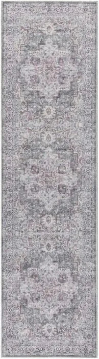 Nicole Curtis Machine Washable Series 1 SR101 Ivory/Grey Rug - Baconco