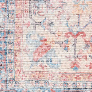 Nicole Curtis Machine Washable Series 1 SR104 Blue/Multi Rug - Baconco