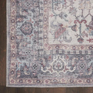 Nicole Curtis Machine Washable Series 1 SR104 Grey Rug - Baconco