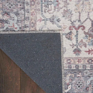 Nicole Curtis Machine Washable Series 1 SR104 Grey Rug - Baconco