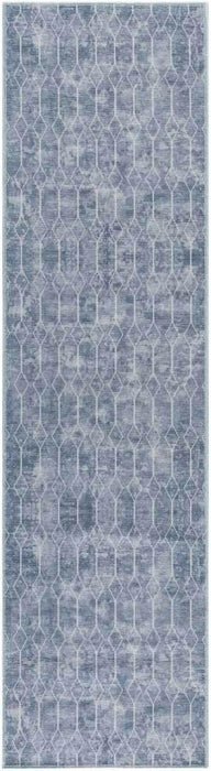 Nicole Curtis Machine Washable Series 1 SR107 Blue Rug - Baconco