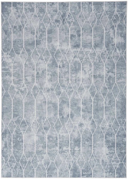 Nicole Curtis Machine Washable Series 1 SR107 Blue/Grey Rug - Baconco