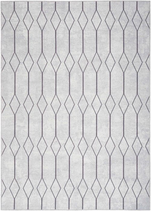 Nicole Curtis Machine Washable Series 1 SR107 Ivory/Grey Rug - Baconco