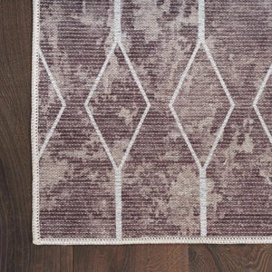 Nicole Curtis Machine Washable Series 1 SR107 Mocha Rug - Baconco