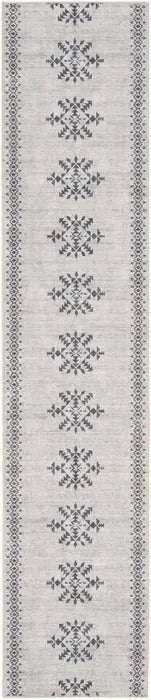 Nicole Curtis Machine Washable Series 1 SR109 Ivory/Charcoal Rug - Baconco