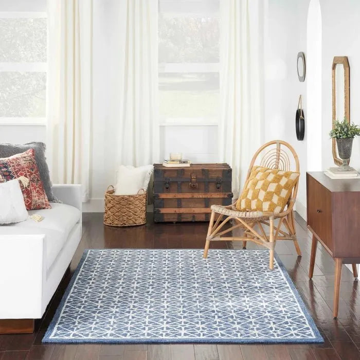 Nicole Curtis Series 2 SR201 Blue Rug - Baconco