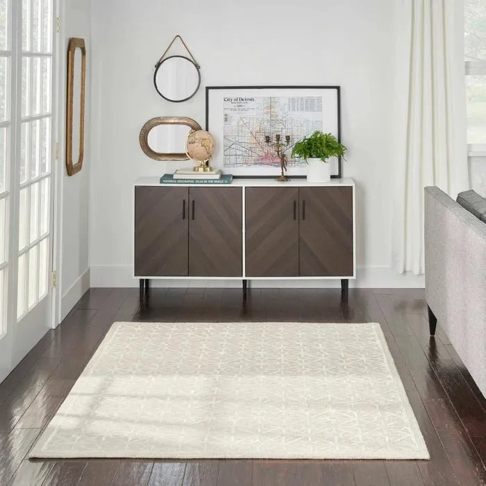 Nicole Curtis Series 2 SR201 Ivory Rug - Baconco