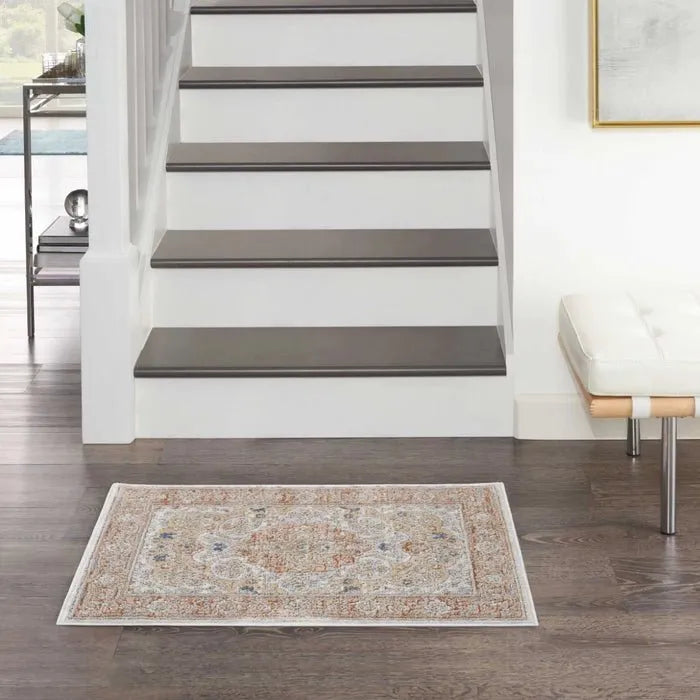 Nicole Curtis Series 4 SR404 Ivory/Multi Rug - Baconco