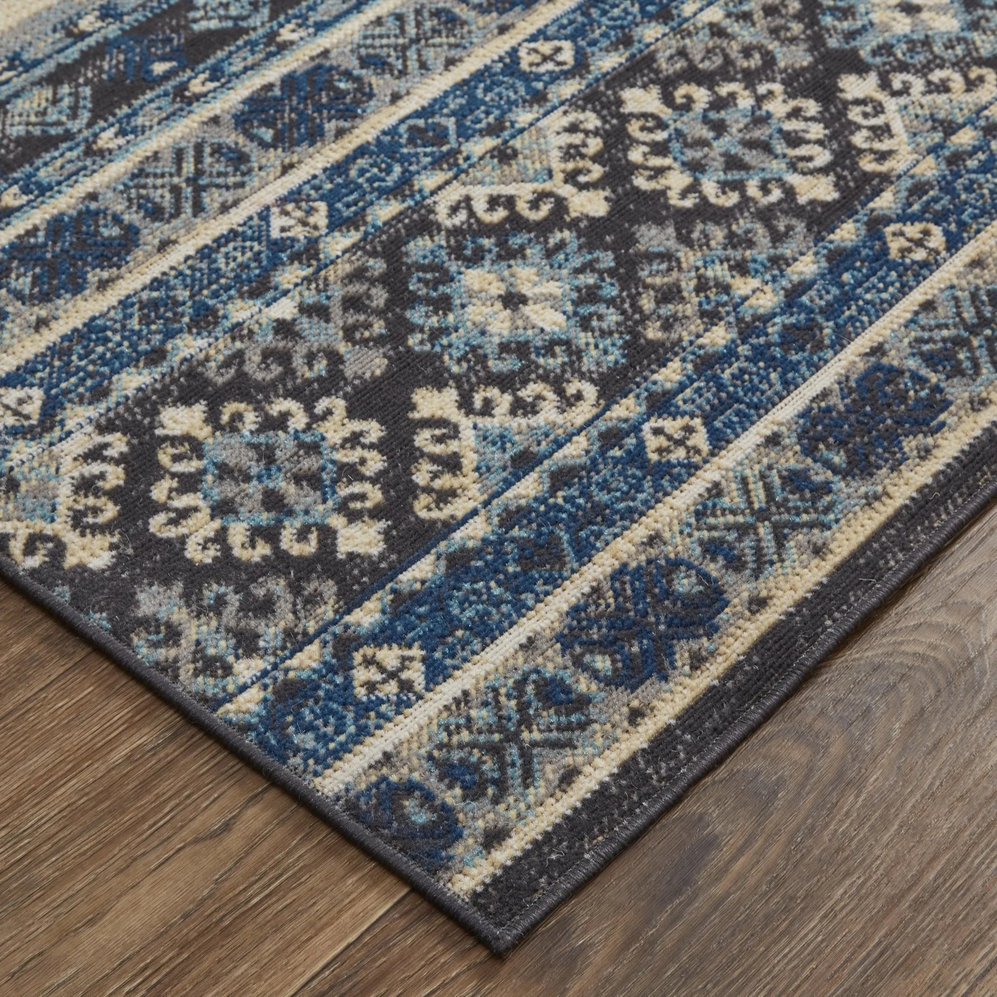 Nolan 39Atf Blue/Gray Rug - Baconco