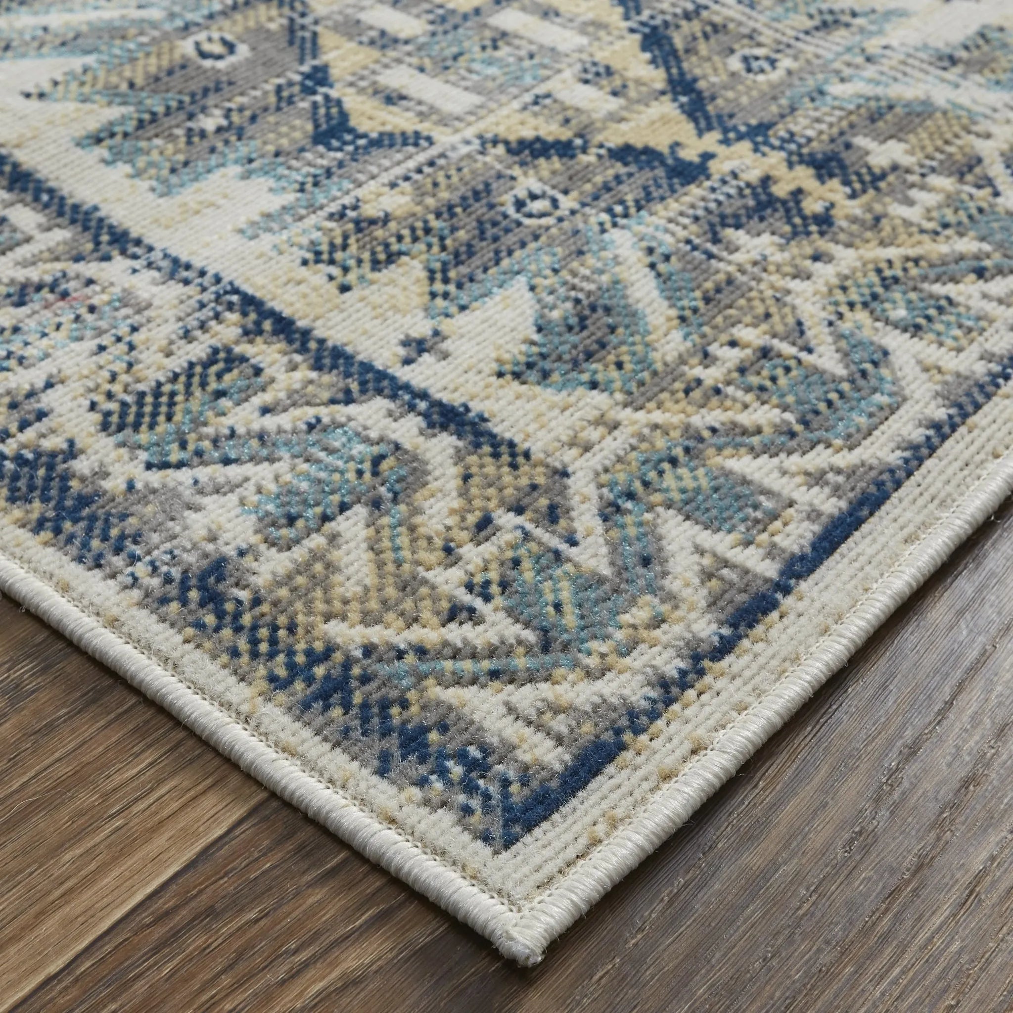 Nolan 39C8F Blue/Beige Rug - Baconco