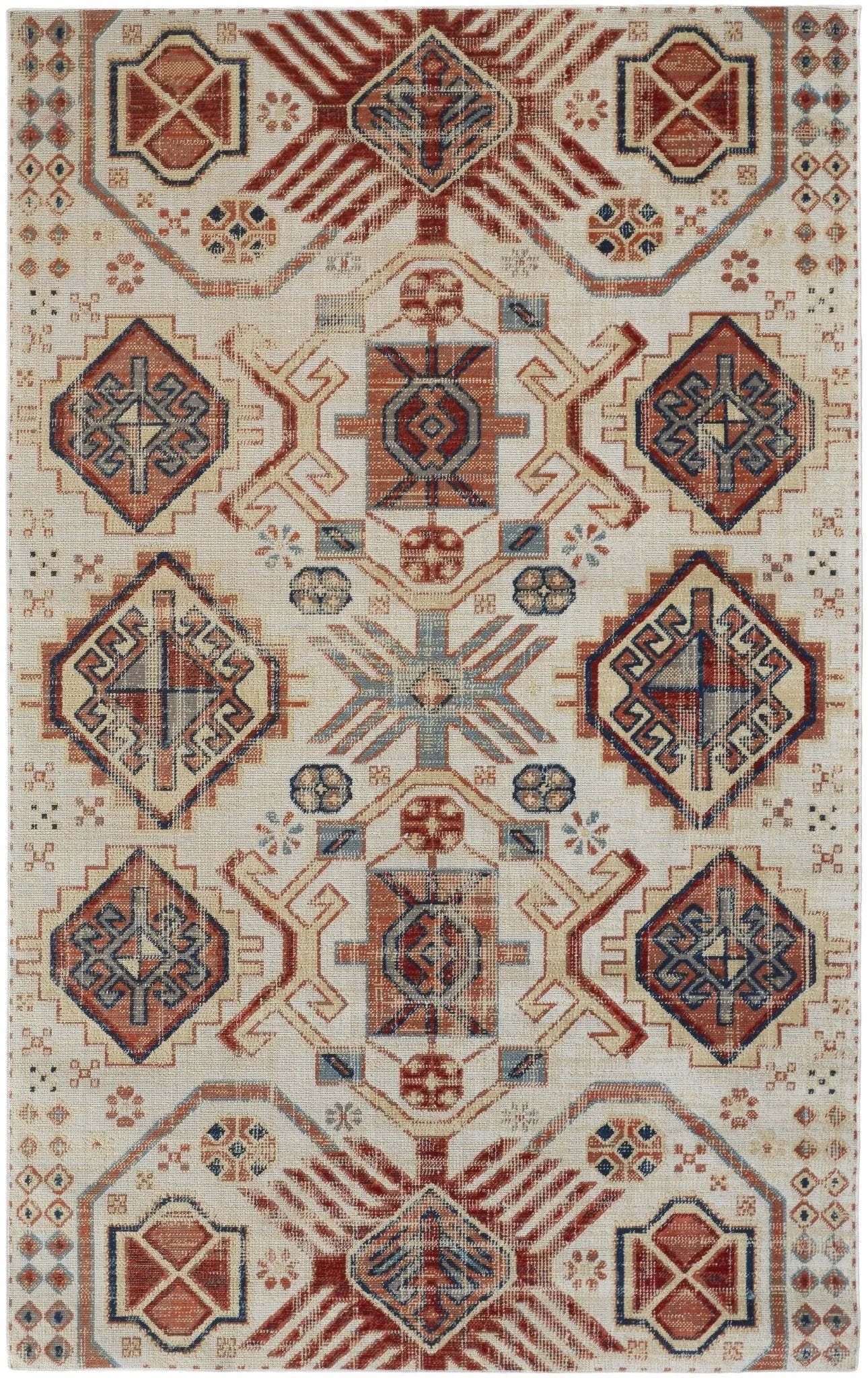 Nolan 39C9F Red/Ivory Rug - Baconco