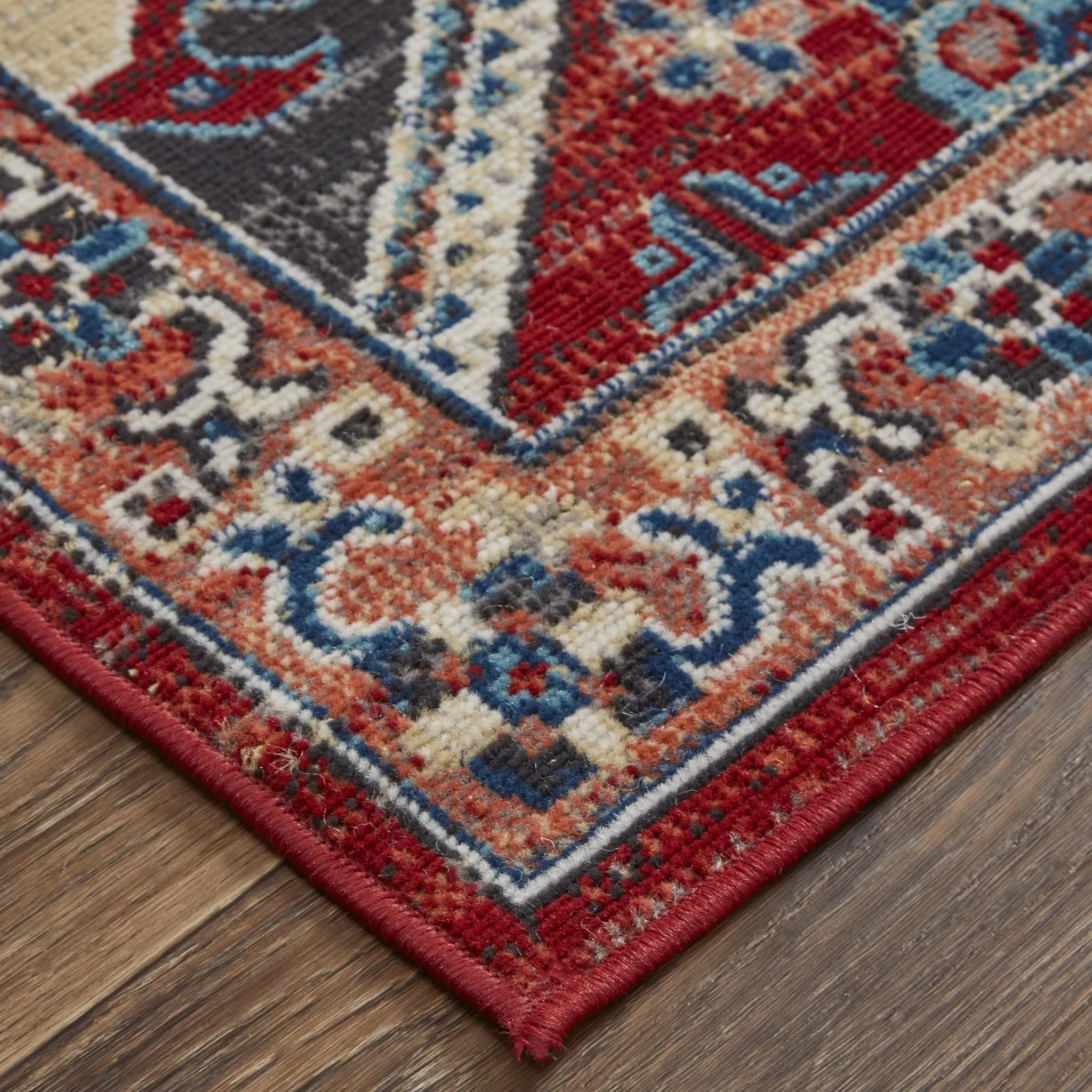 Nolan 39Cdf Red/Blue Rug - Baconco