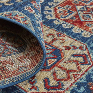 Nolan 39Cef Blue/Red Rug - Baconco