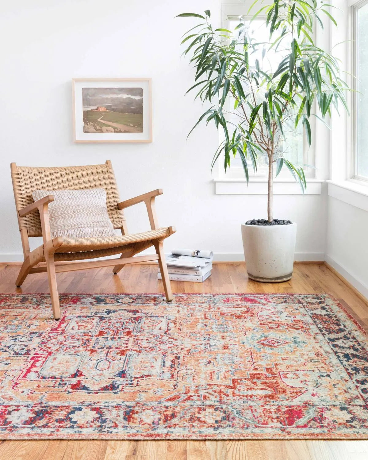 Nour NU-01 Lava/Navy Rug - Baconco