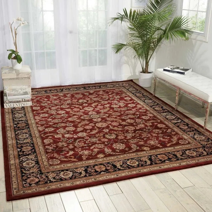 Nourison 2000 2002 Burgundy Rug - Baconco