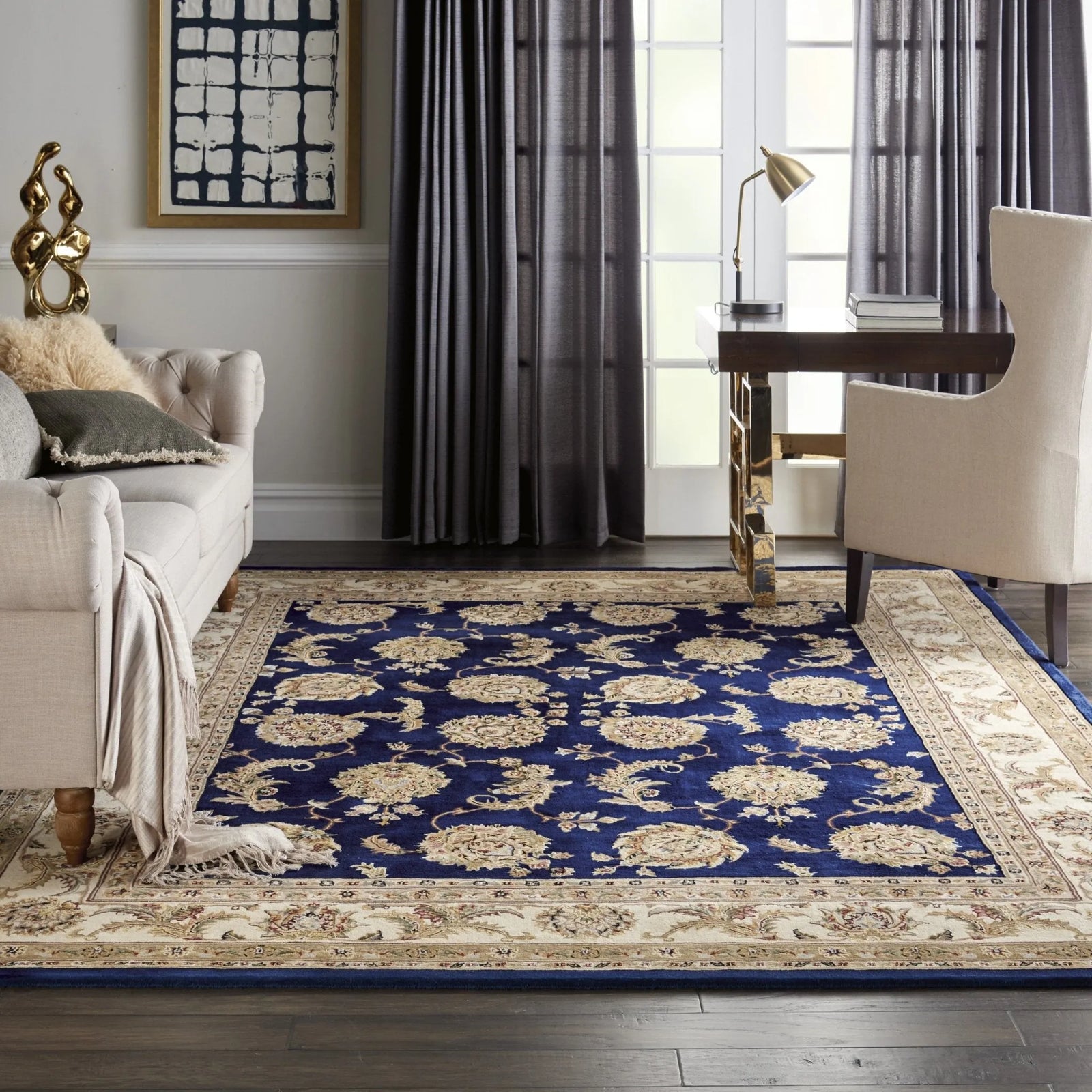 Nourison 2000 2022 Navy Rug - Baconco