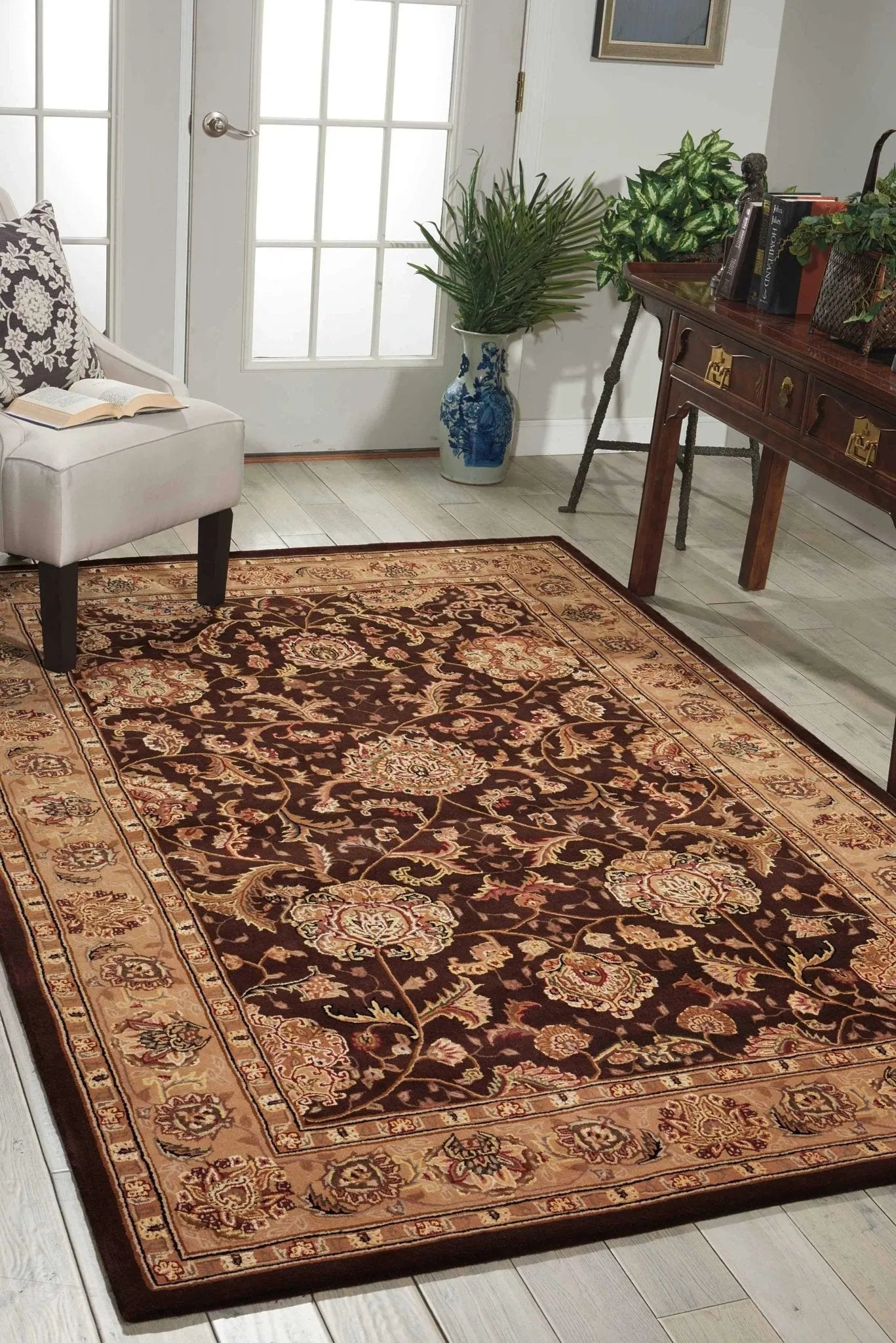 Nourison 2000 2206 Brown Rug - Baconco