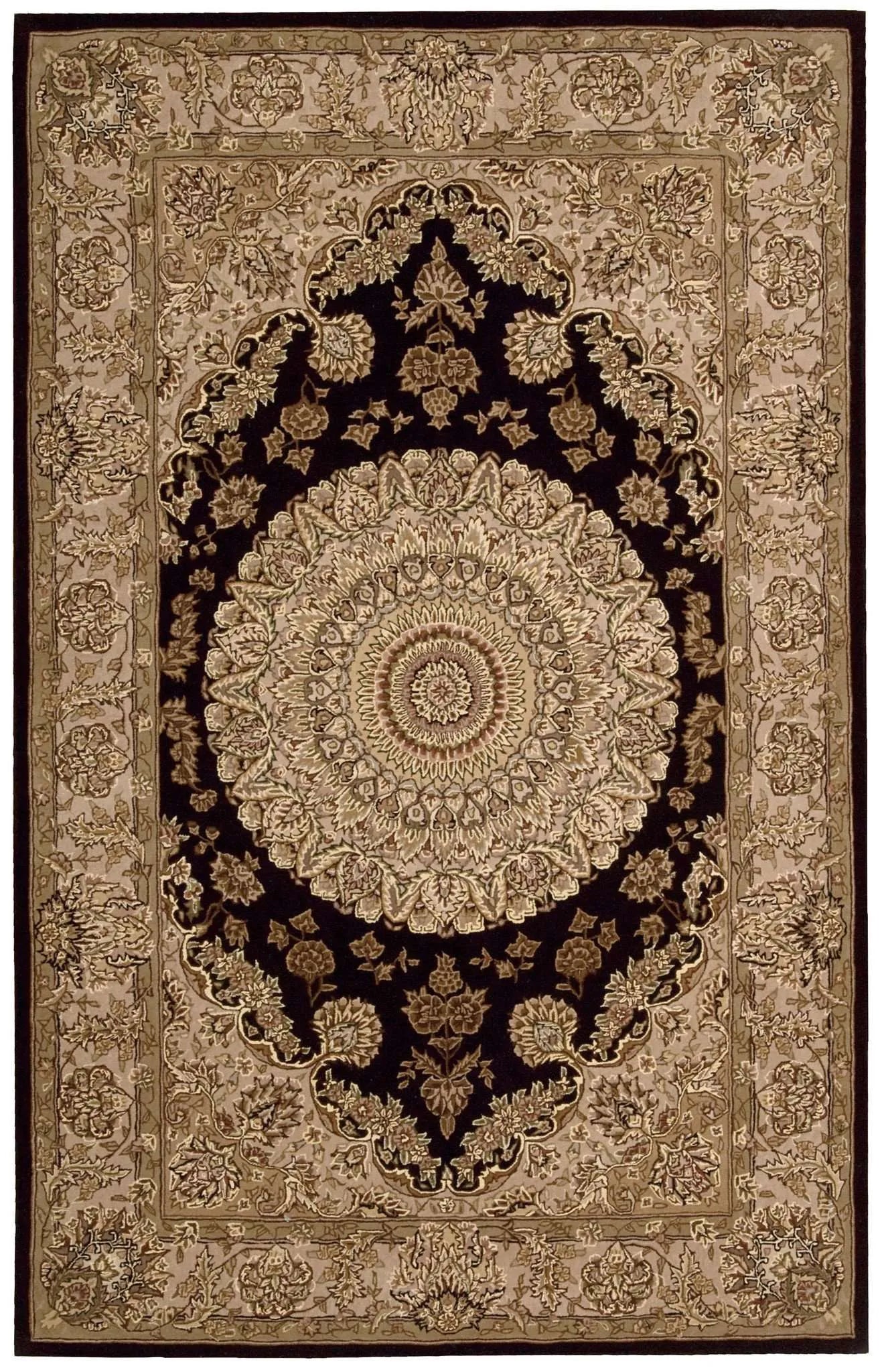 Nourison 2000 2233 Black Rug - Baconco