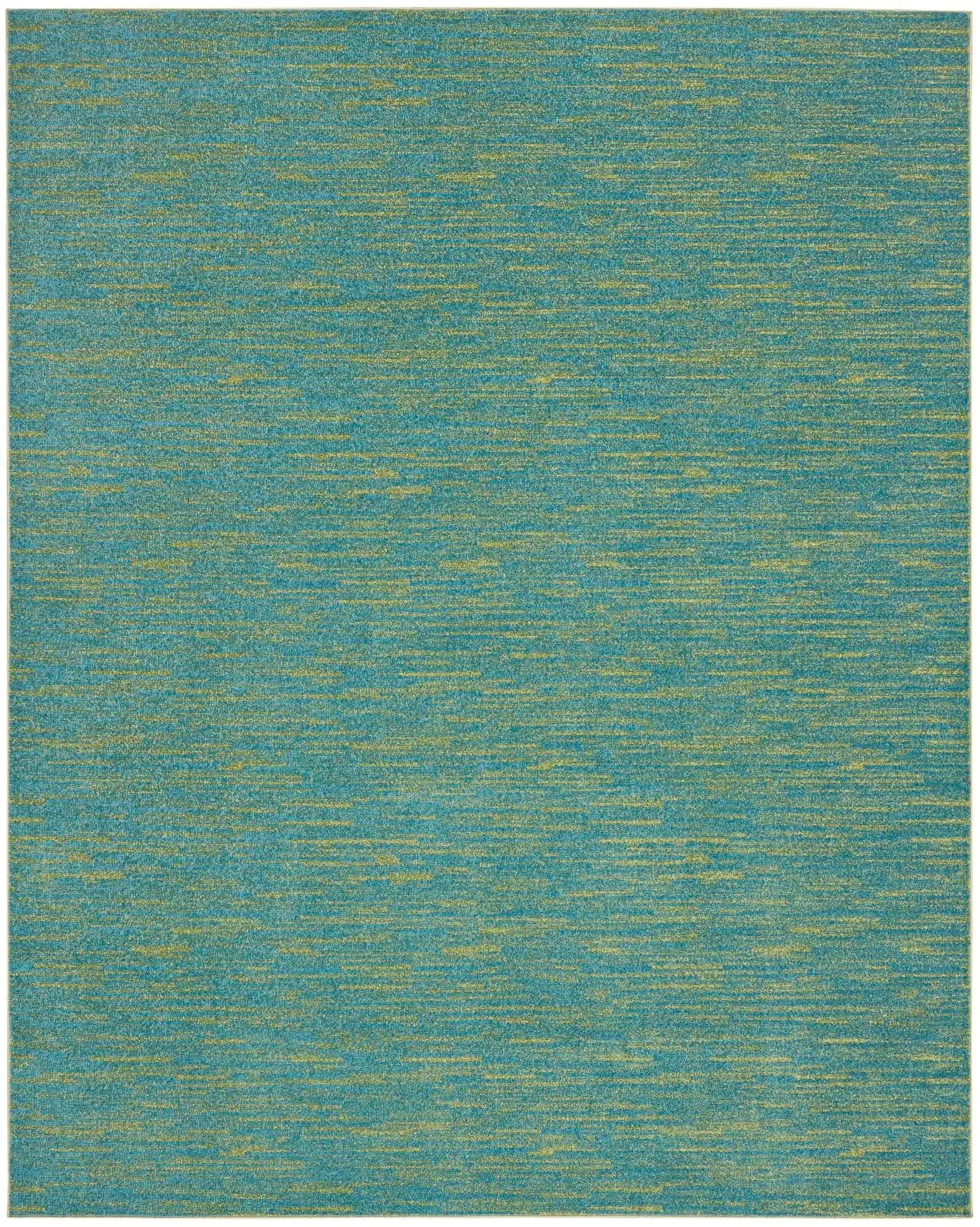 Nourison Essentials Nre01 Blue Green Rug - Baconco