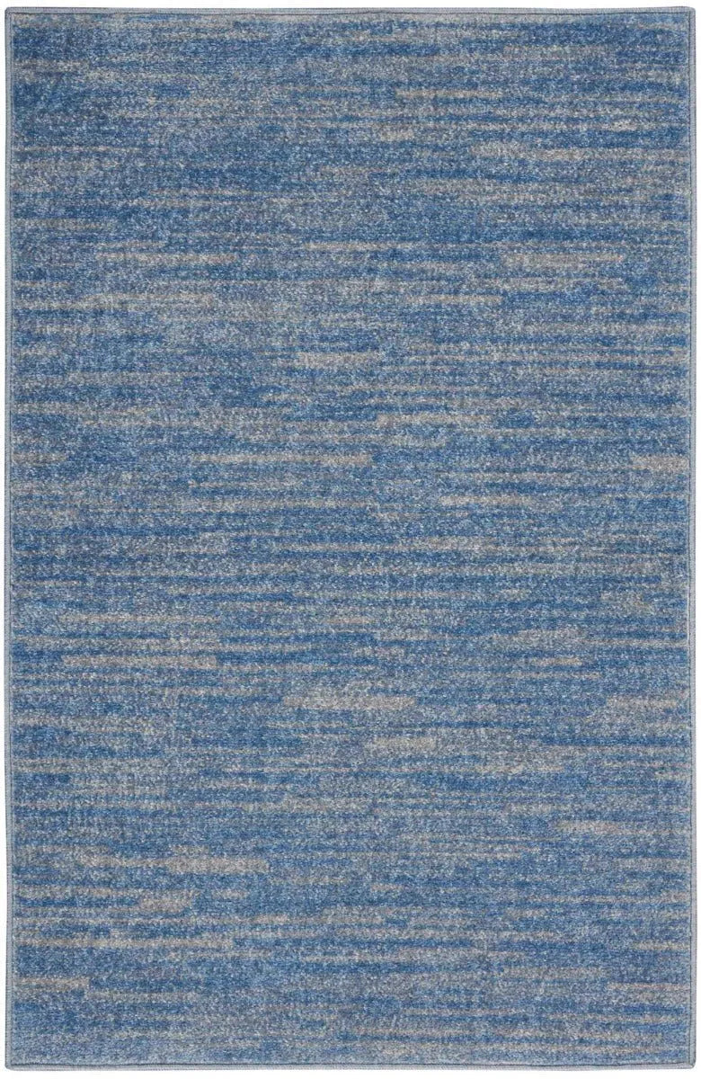 Nourison Essentials Nre01 Blue/Grey Rug - Baconco