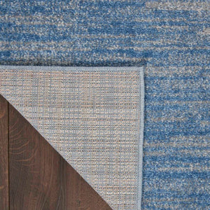 Nourison Essentials Nre01 Blue/Grey Rug - Baconco