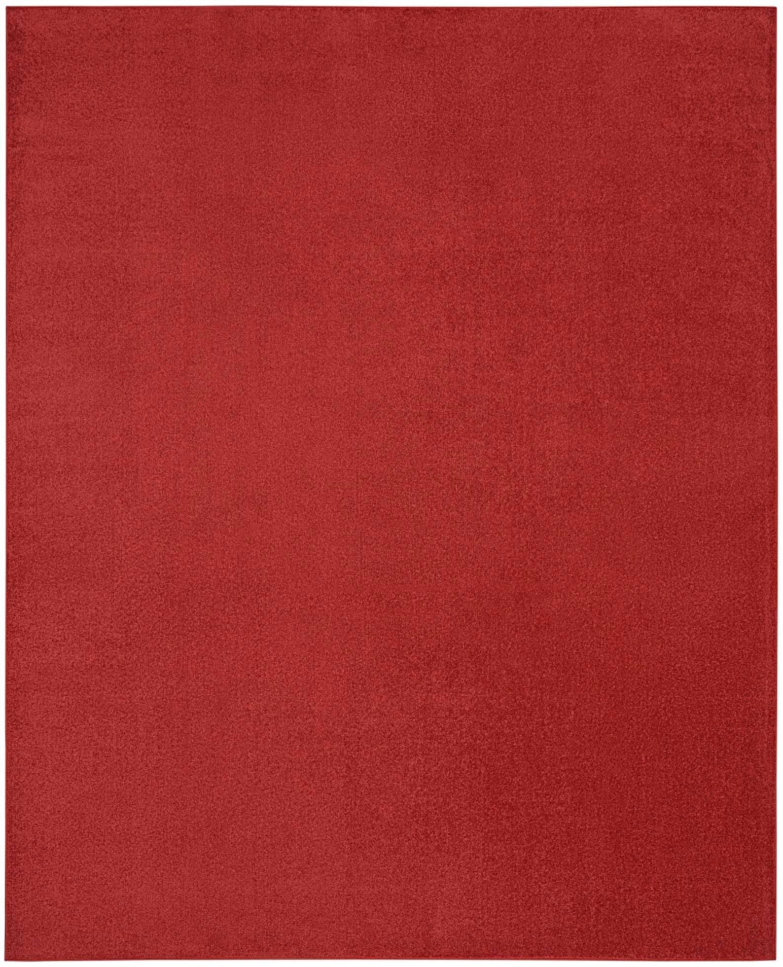 Nourison Essentials Nre01 Brick Red Rug - Baconco