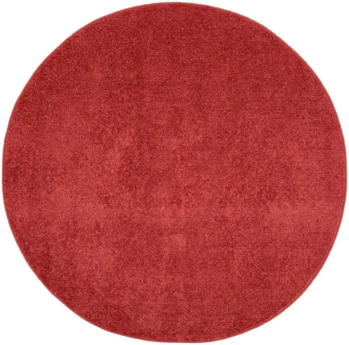 Nourison Essentials Nre01 Brick Red Rug - Baconco