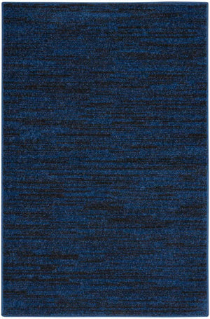 Nourison Essentials Nre01 Midnight Blue Rug - Baconco