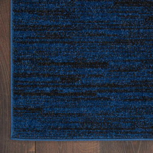 Nourison Essentials Nre01 Midnight Blue Rug - Baconco