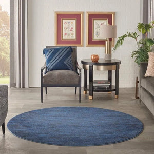 Nourison Essentials NRE01 Midnight Blue Rug - Baconco