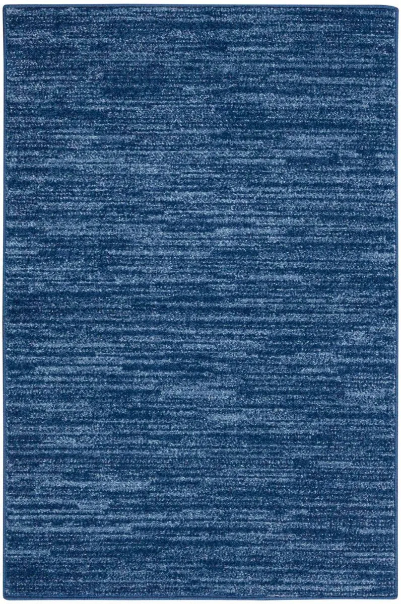 Nourison Essentials Nre01 Navy Blue Rug - Baconco