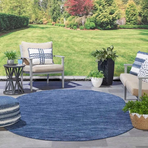 Nourison Essentials NRE01 Navy Blue Rug - Baconco