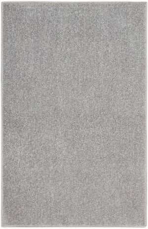 Nourison Essentials Nre01 Silver Grey Rug - Baconco