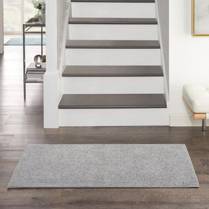 Nourison Essentials Nre01 Silver Grey Rug - Baconco