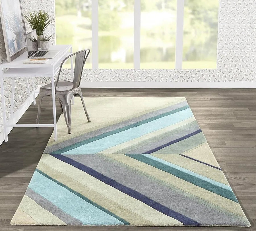 Novogratz Delmar DEL 5 Blue Rug - Baconco