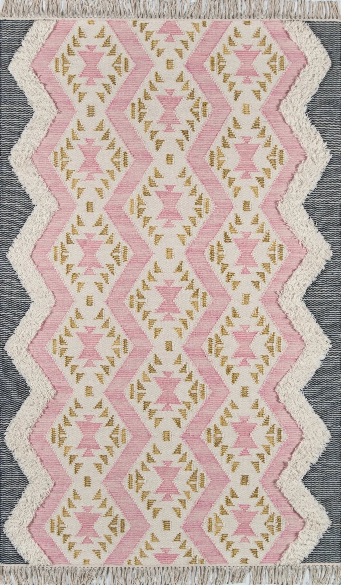 Novogratz Indio IND-1 Pink Rug - Baconco