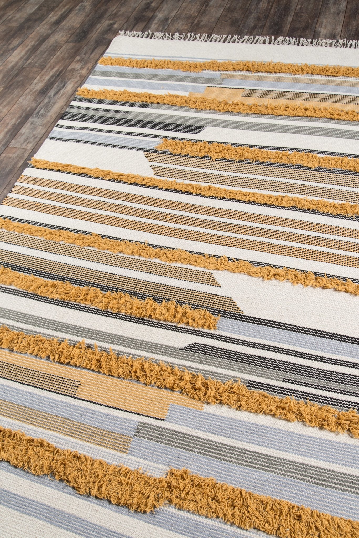 Novogratz Indio IND-6 Mustard Rug - Baconco