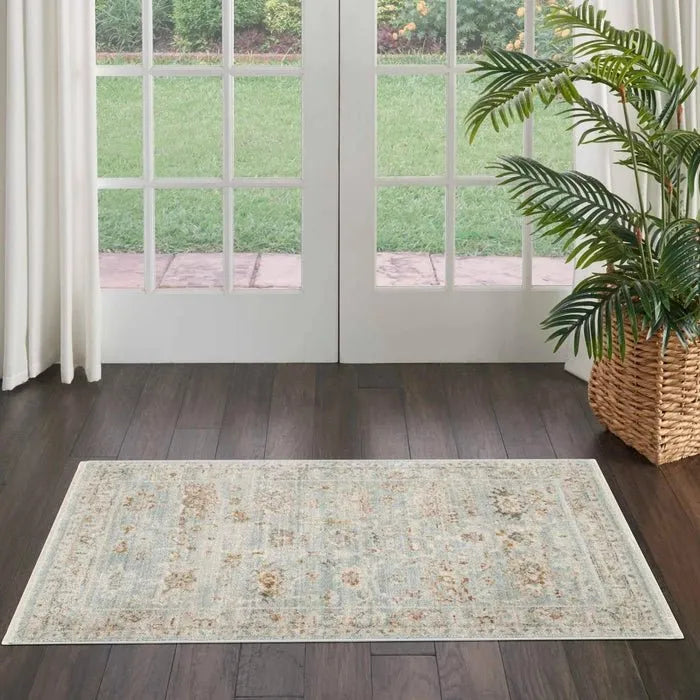 Oases OAE02 Light Blue Rug - Baconco