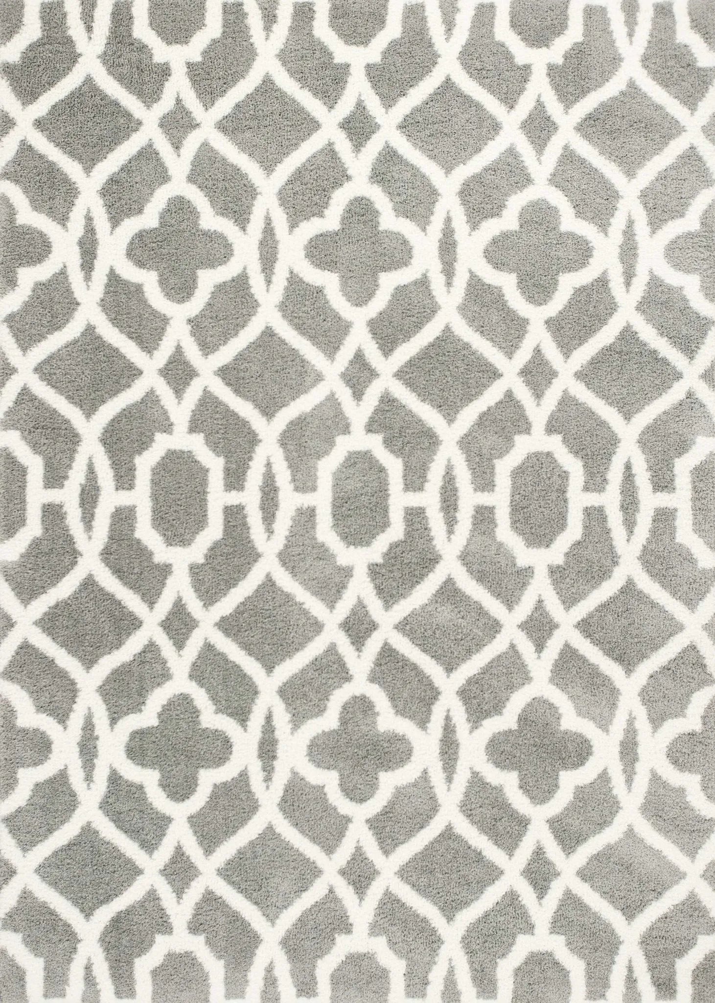 Oasis 1653 Ironwork Grey/Ivory Rug - Baconco