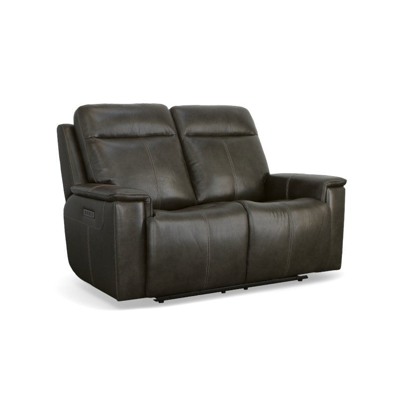 Odell Power Reclining Loveseat with Power Headrests and Lumbar - Baconco