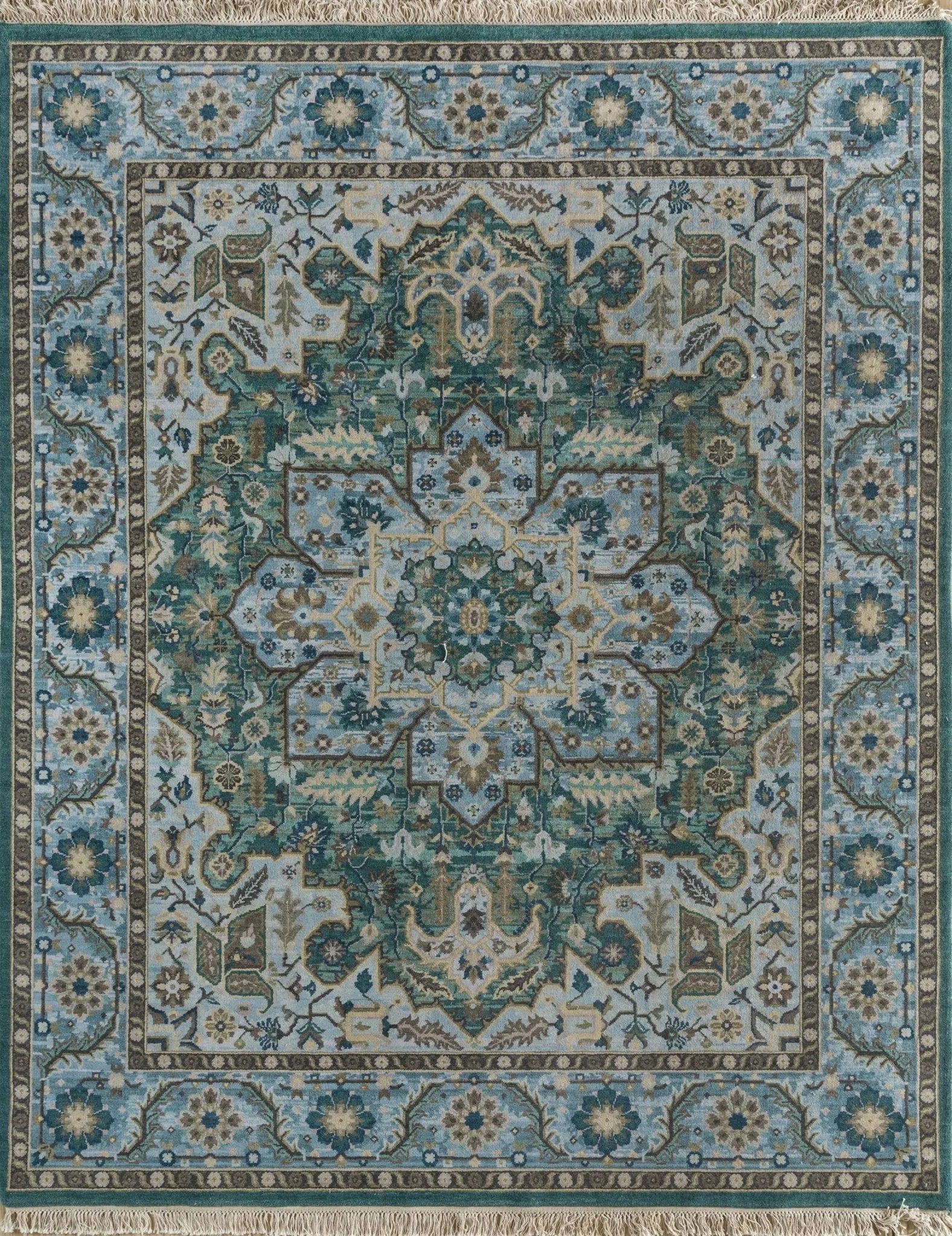 Opus EPR-93 Dark Teal/Carribean Sea Rug - Baconco