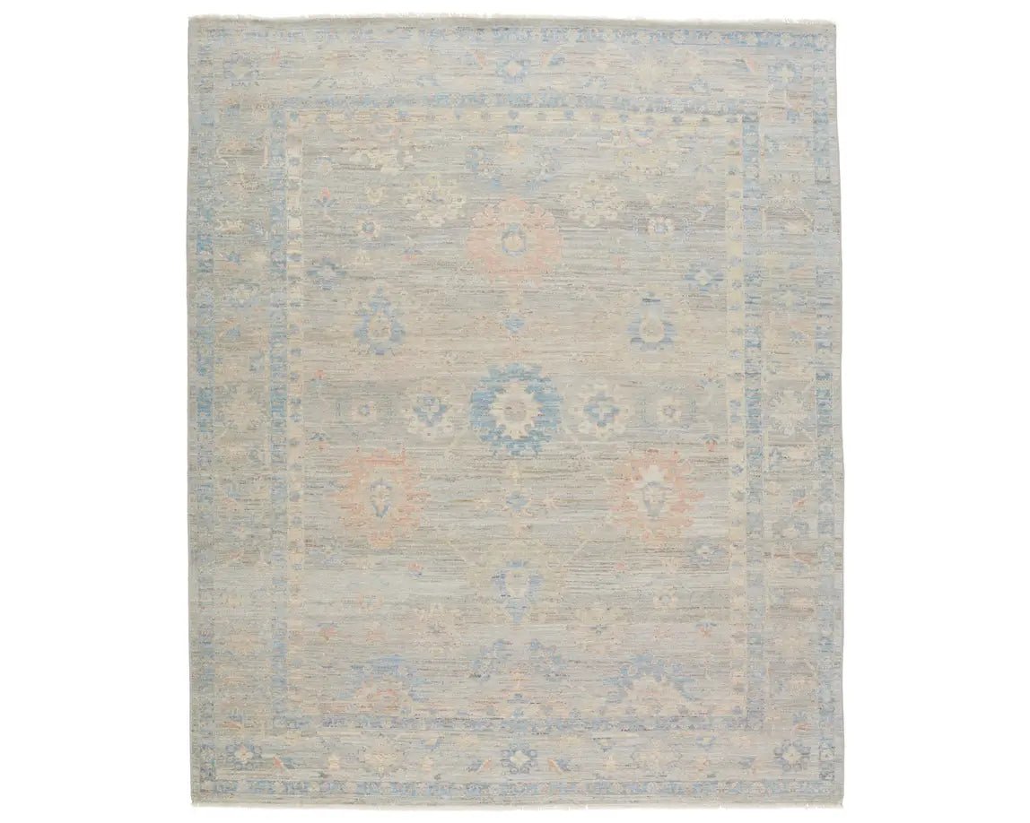 Orenda ORN01 Light Grey/Warm Beige Rug - Baconco