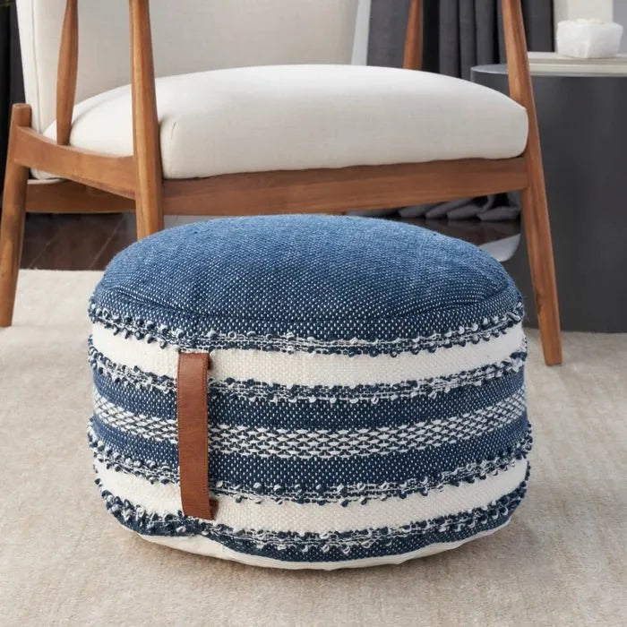 Outdoor Pillow VJ088 Navy Pouf - Baconco