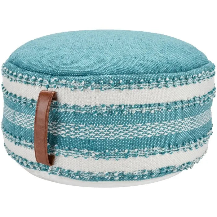 Outdoor Pillow VJ088 Turquoise Pouf - Baconco