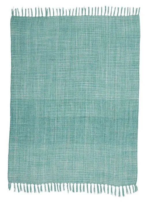 Outdoor Throw IH018 Aqua Throw Blanket - Baconco