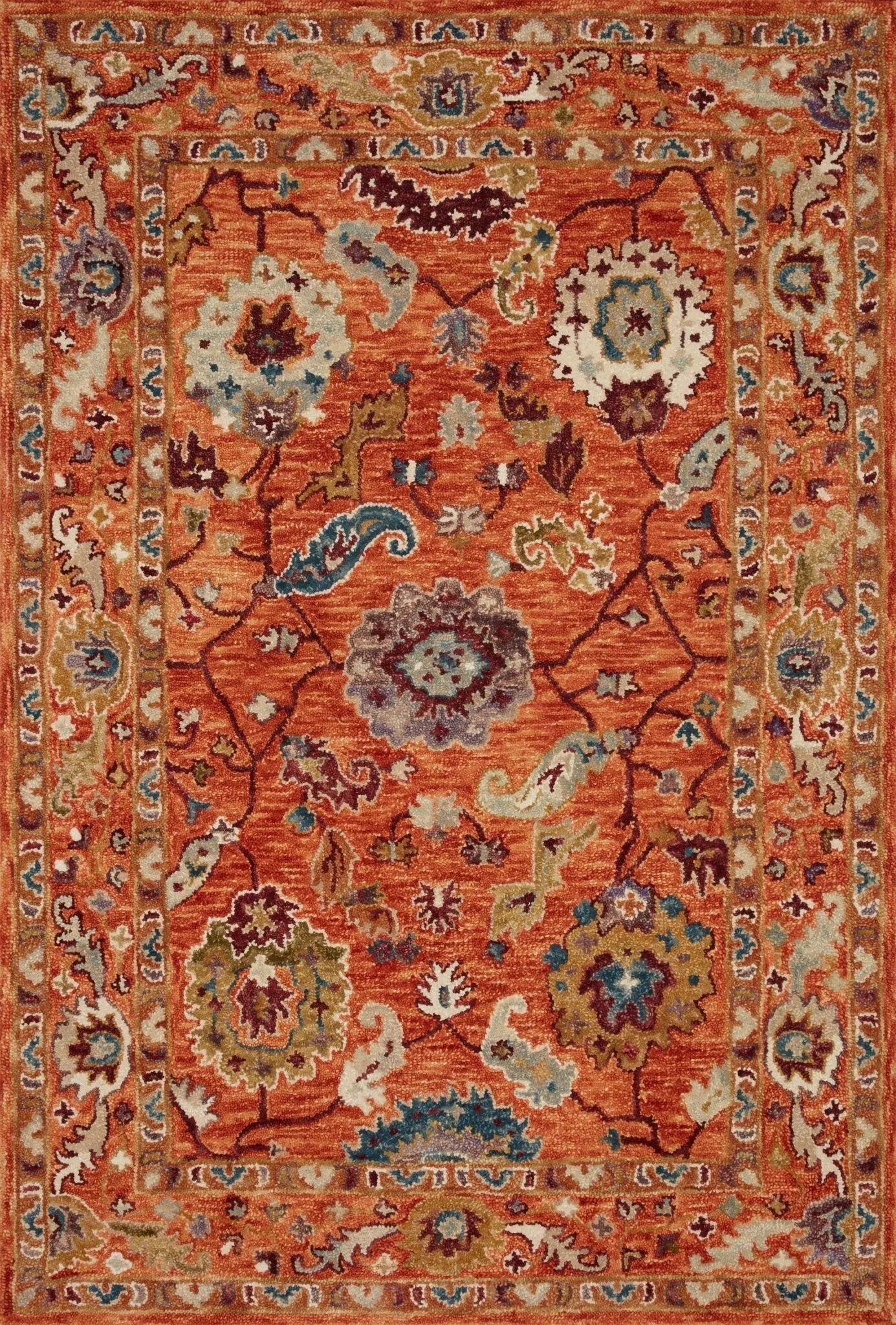 Padma Pma-01 Orange/Multi Rug - Baconco